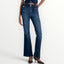FRACOMINA - JEANS A ZAMPA CON LOGHI IN ORO