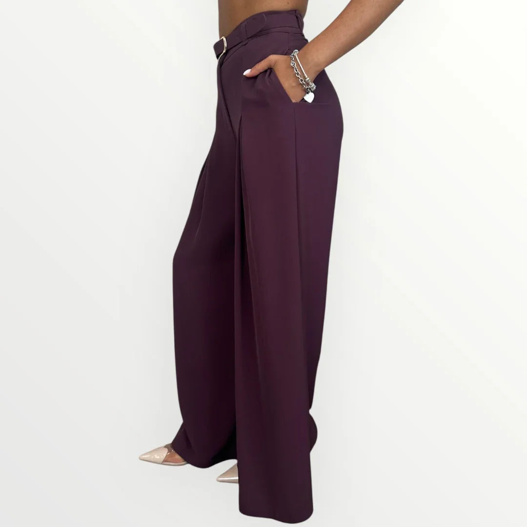 IMPERIAL - PANTALONE A PALAZZO CON PINCE