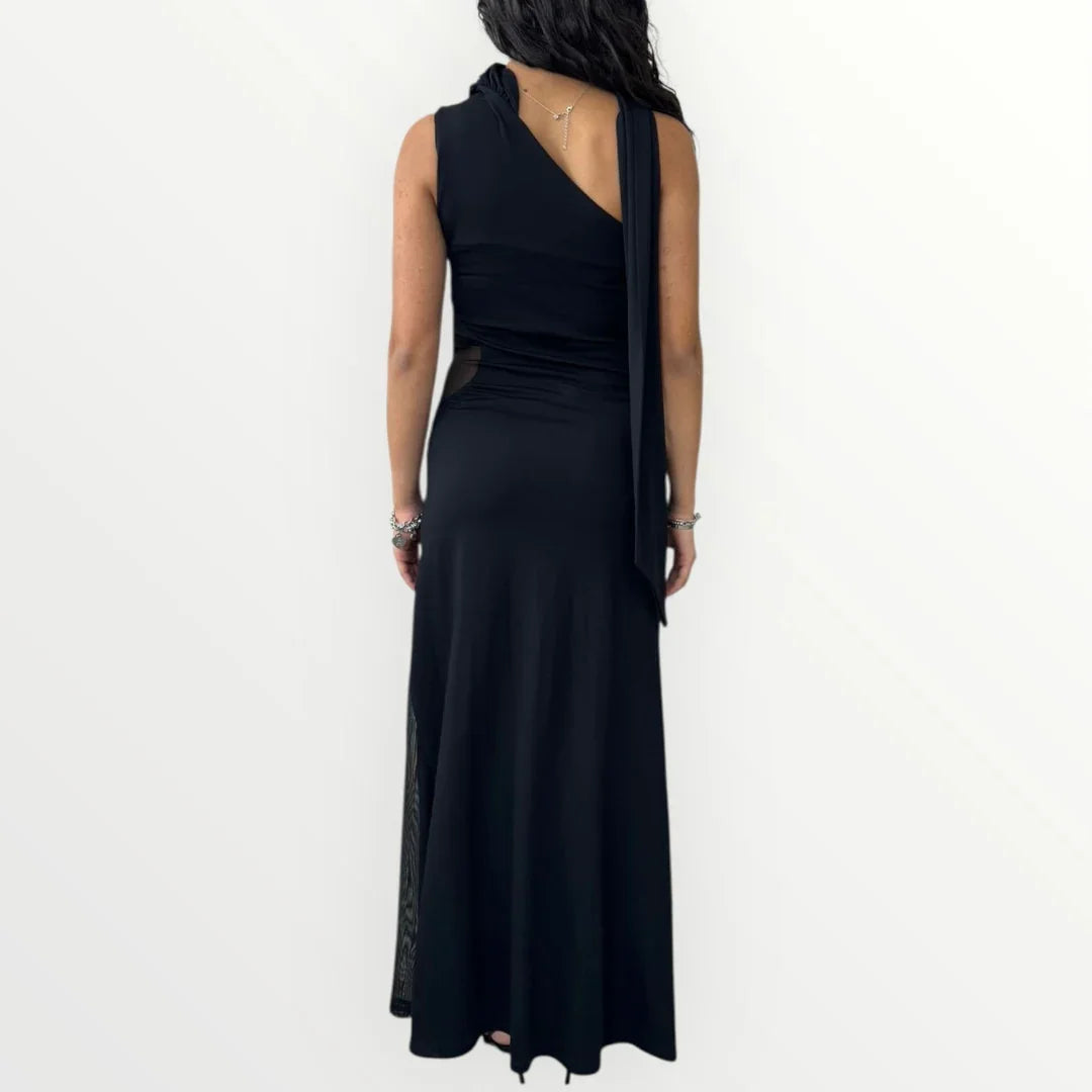 IMPERIAL - ABITO CON CUT OUT IN TULLE