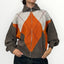 HAVEONE - CARDIGAN A ROMBI CON CERNIERA