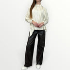 FERRONE - CARDIGAN CON SCIARPINA TONO SU TONO