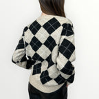 AYFEE - MAGLIA GIROCOLLO A ROMBI