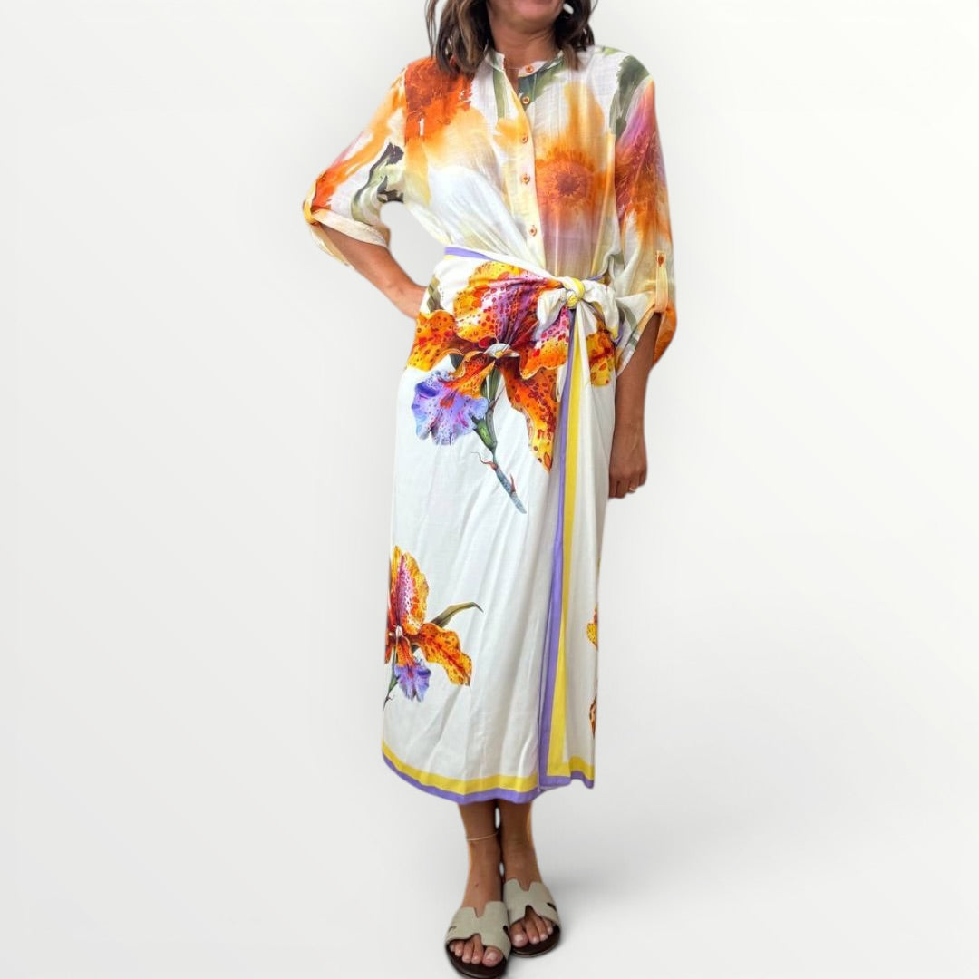HAVEONE - GONNA PAREO LUNGA FLOREALE