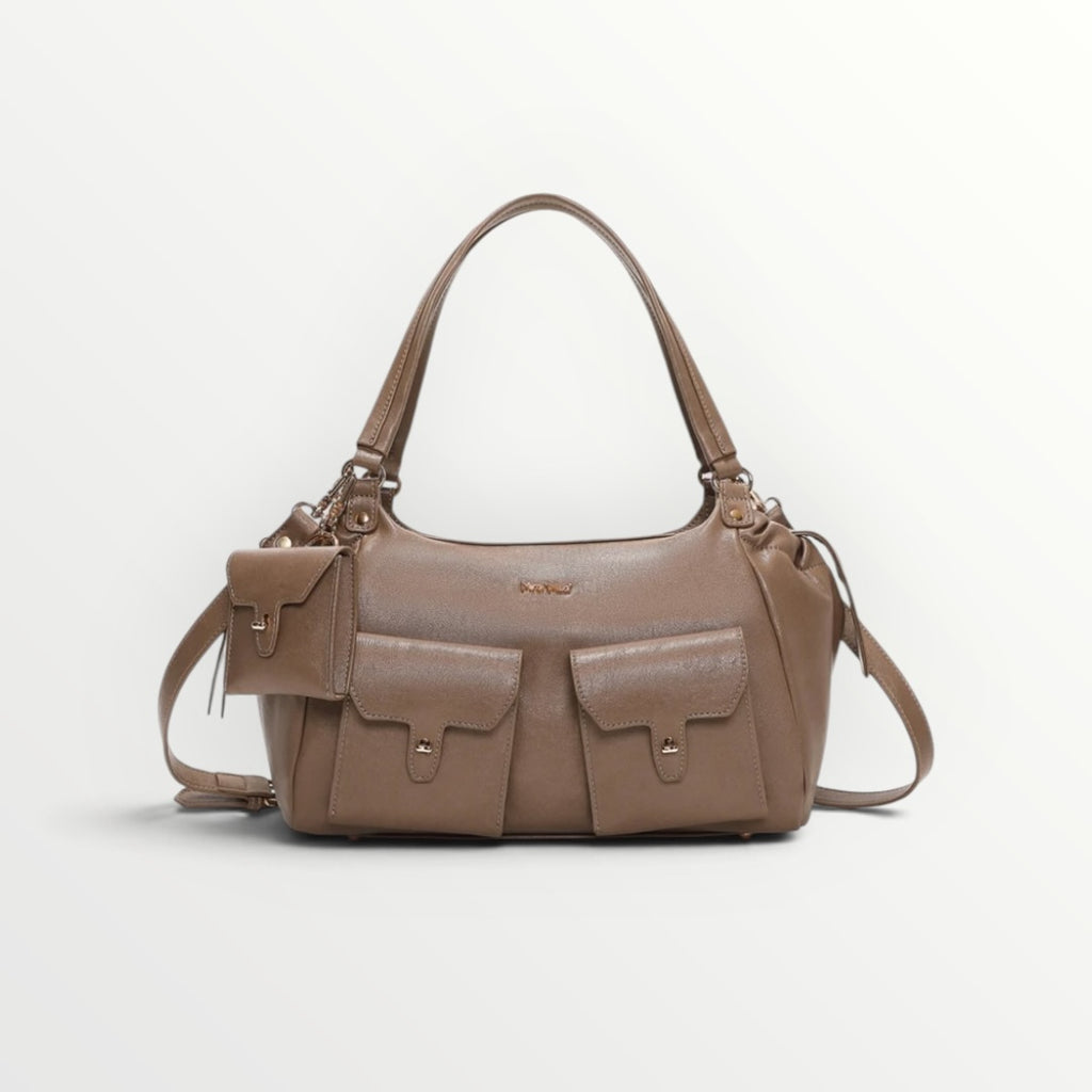 MIMI' MUA' - BORSA A SPALLA CON TASCHINE