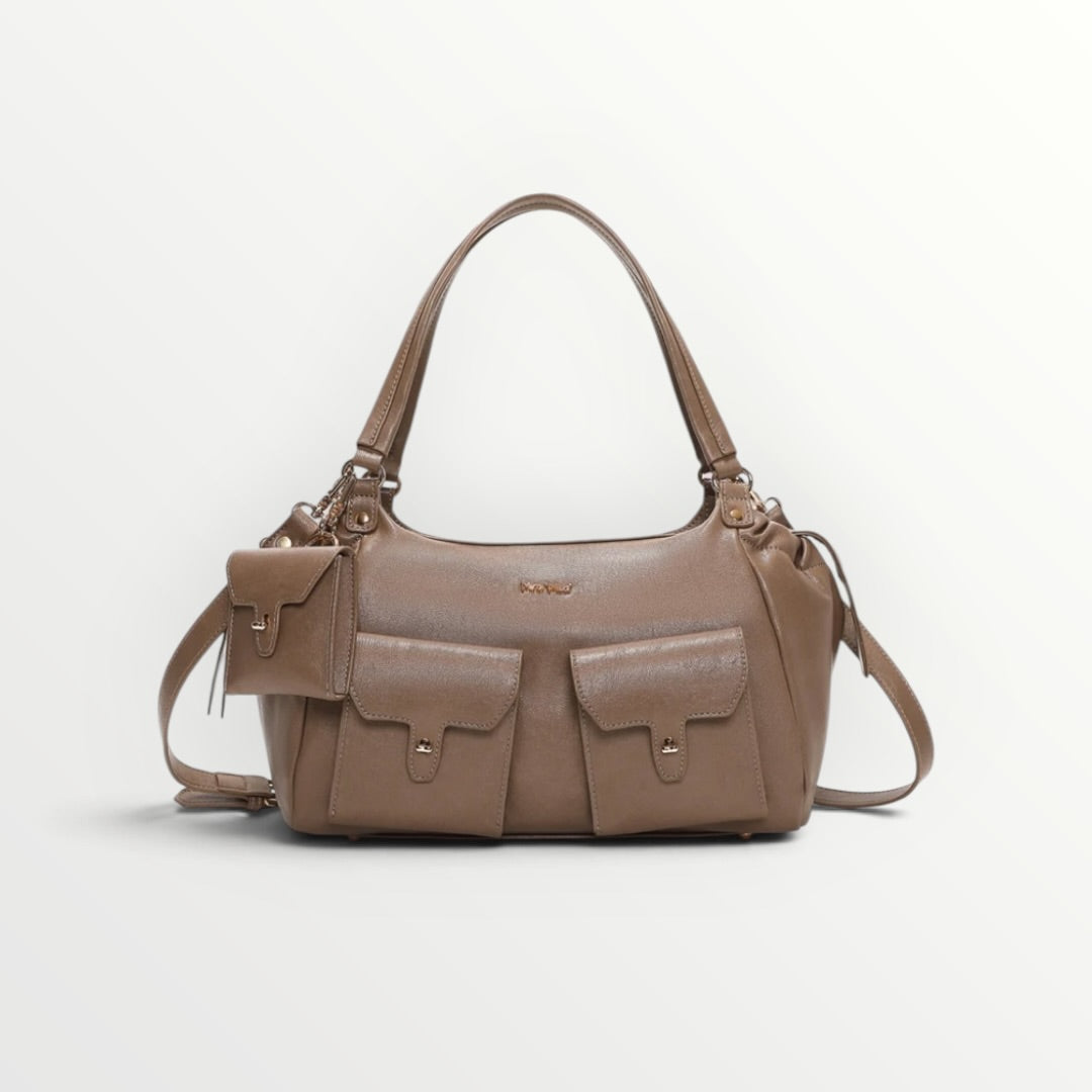 MIMI' MUA' - BORSA A SPALLA CON TASCHINE