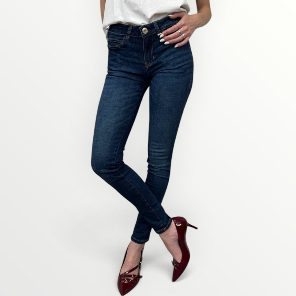 GUESS - JEANS SKINNY LAVAGGIO SCURO