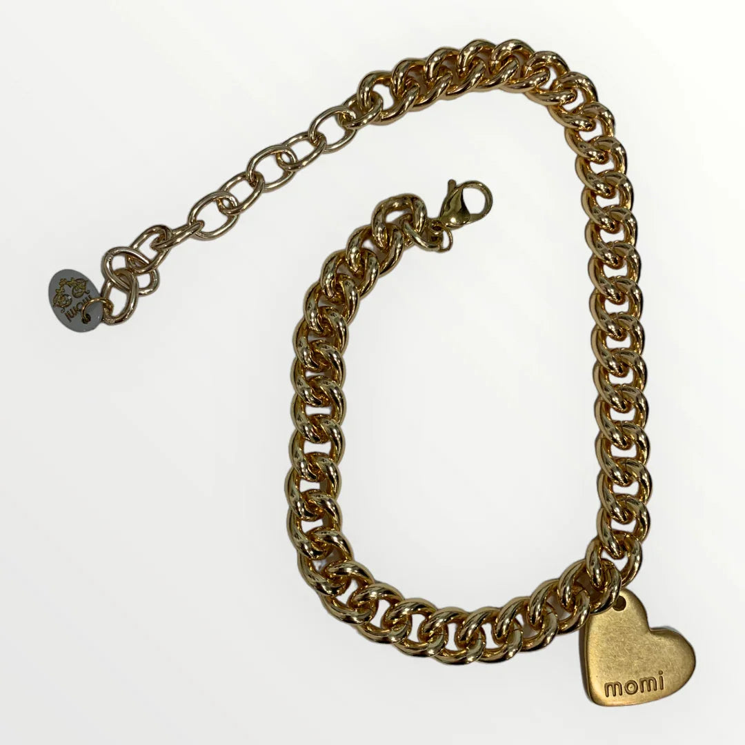 MOMI - COLLANA GRUMA CORTA CUORE