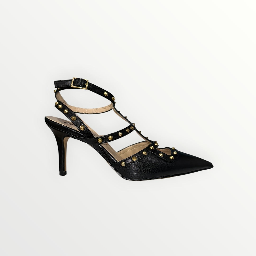 DIVINE FOLLIE - DECOLLETE IN VERNICE LUCIDA CON BORCHIE