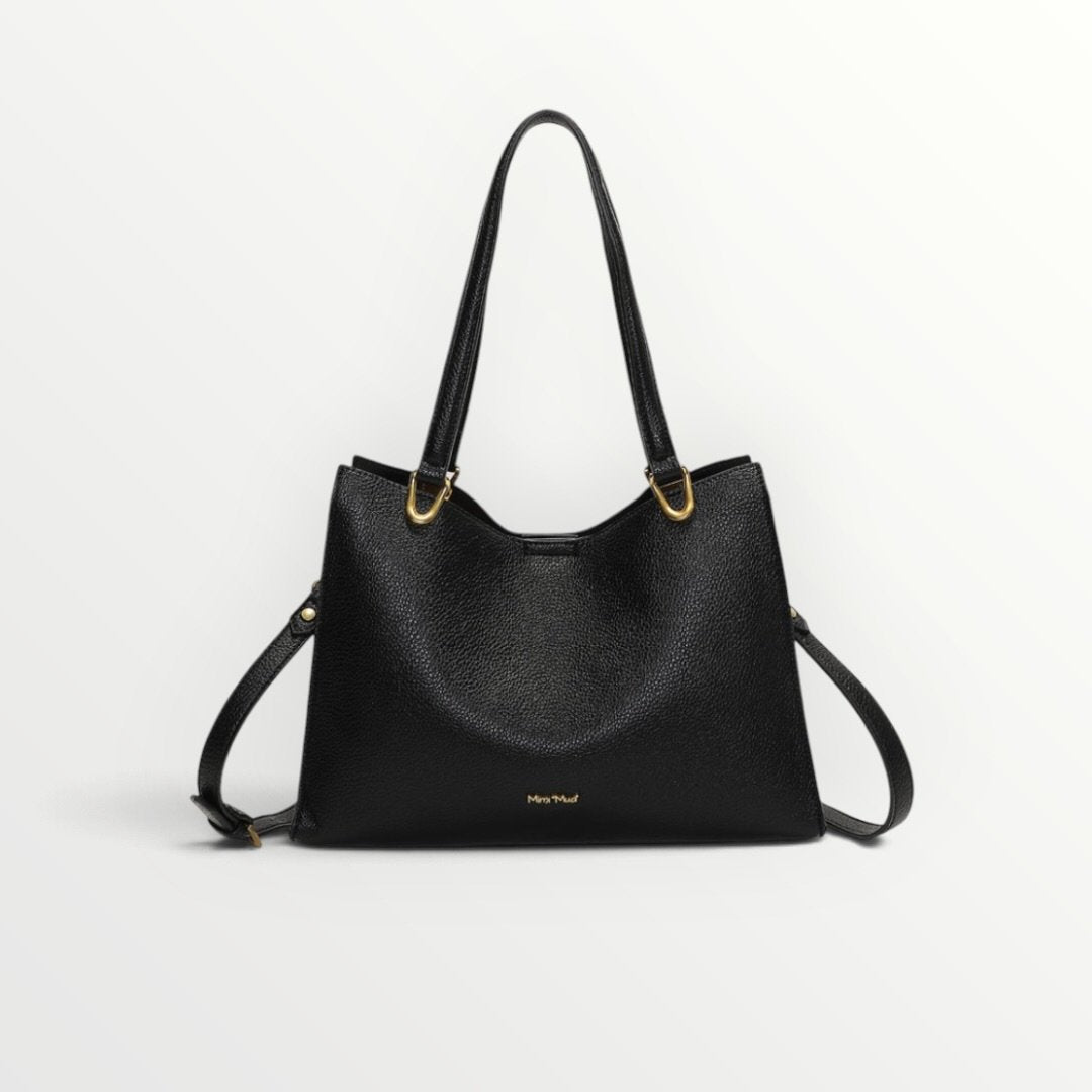 MIMI' MUA' - BORSA SHOPPER CON DETTAGLI SATINATI