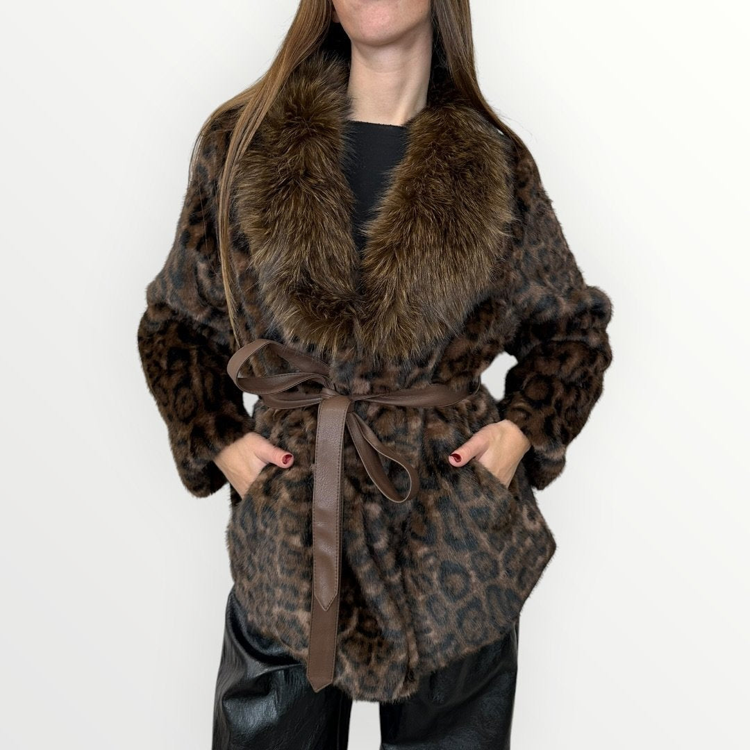AYFEE - GIACCA KIMONO MACULATA CON CINTURA Immagine principale del prodotto
