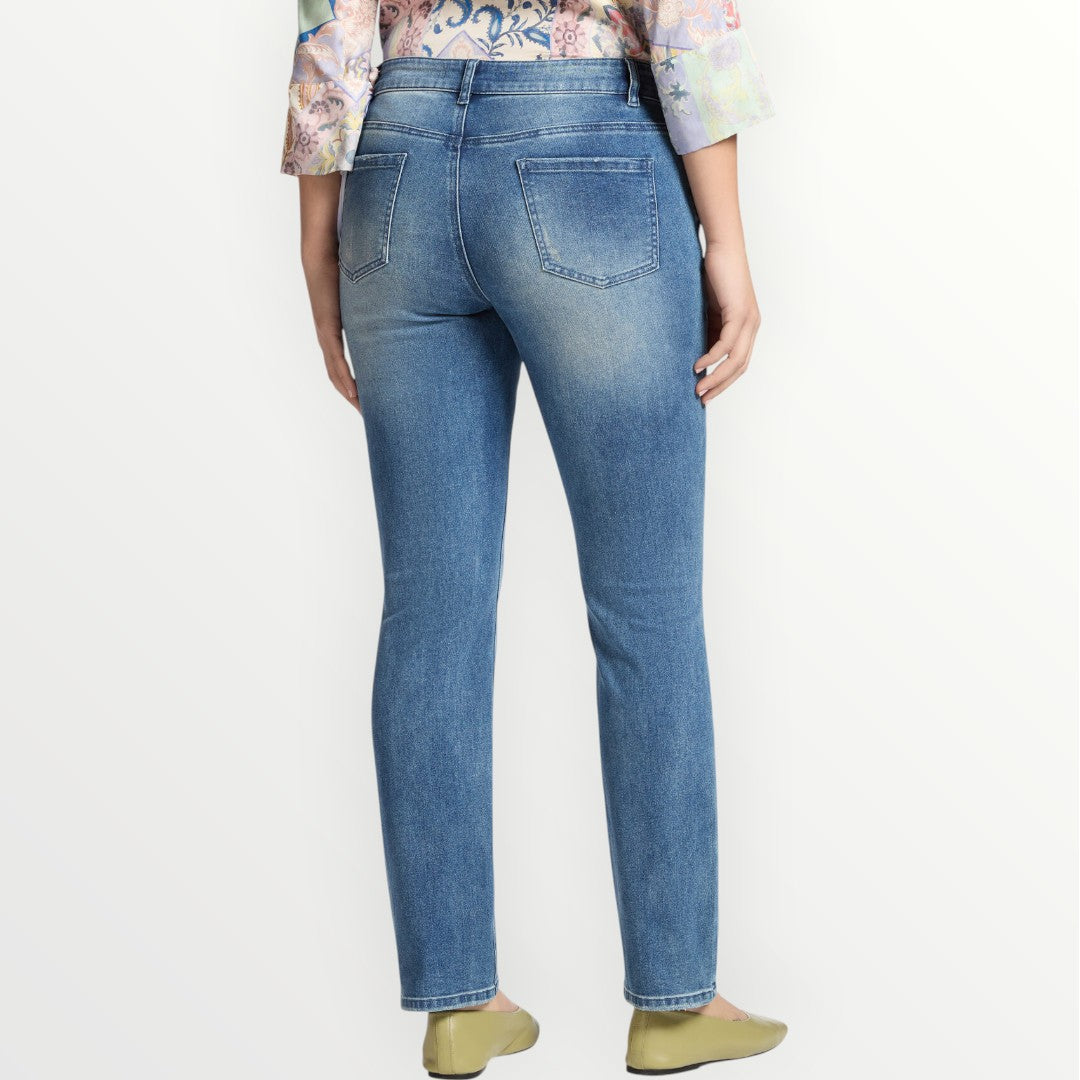 ELENA MIRO' - JEANS REGULAR CON FOULARD