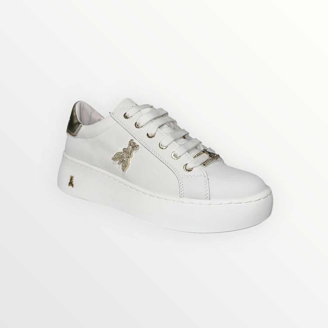 PATRIZIA PEPE - SNEAKER CON LOGO BRILLANTATO