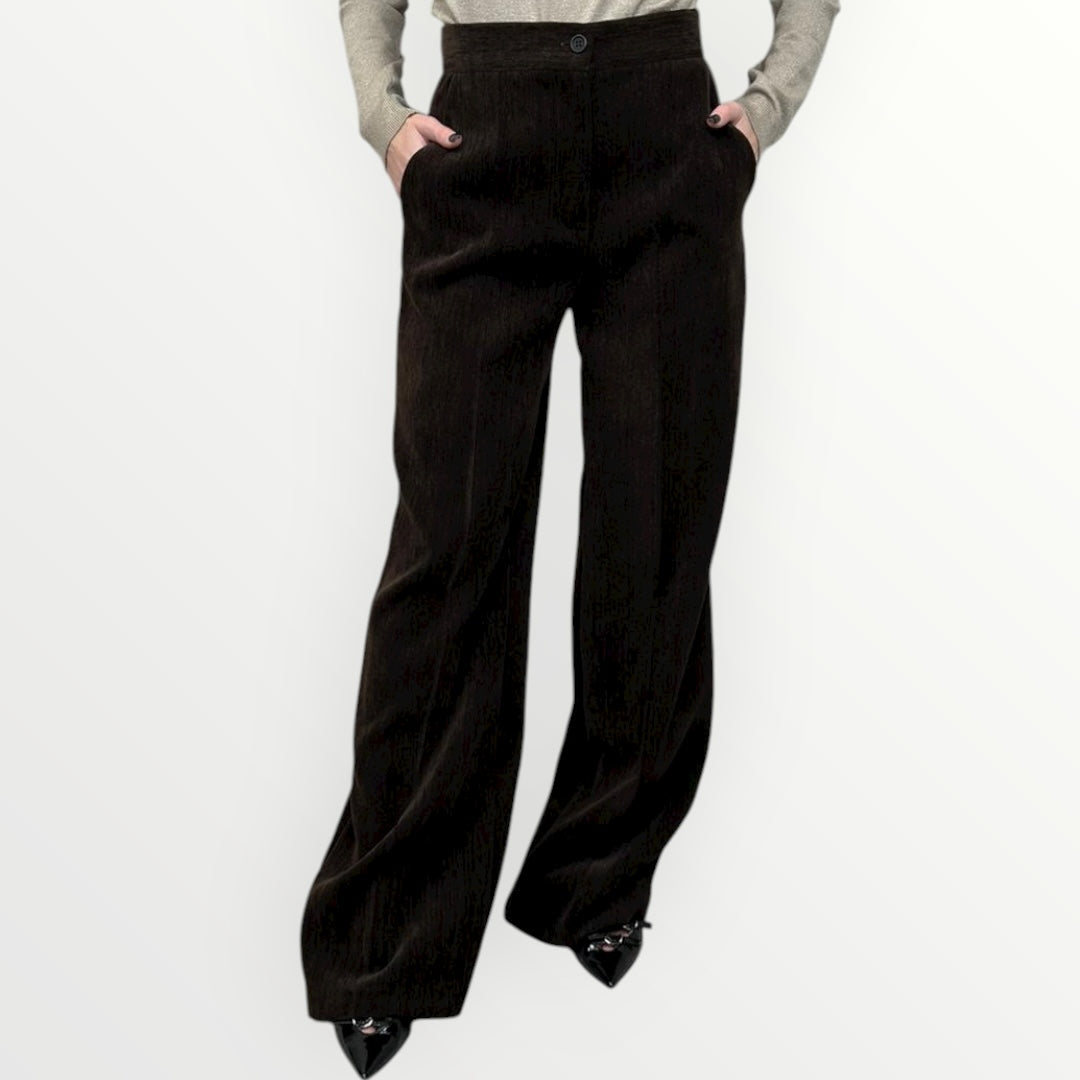 KING KONG - PANTALONE IN VELLUTO SPALMATO