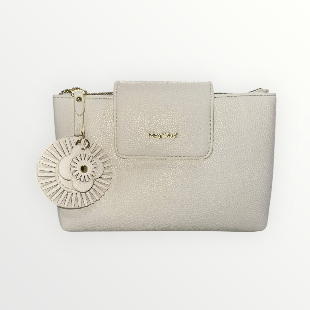 MIMI' MUA' - BORSA PIATTA CON FIORE