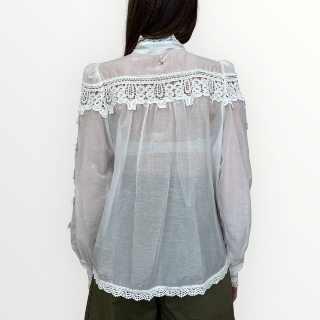 SOUVENIR - CAMICIA IN PIZZO SANGALLO