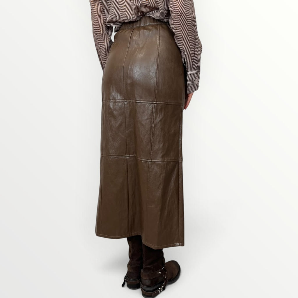 NO SECRETS - GONNA IN ECO-PELLE CON SPACCO