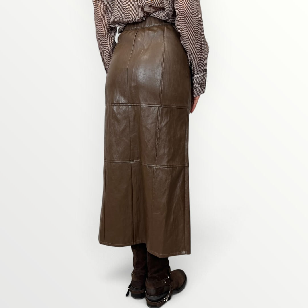 NO SECRETS - GONNA IN ECO-PELLE CON SPACCO
