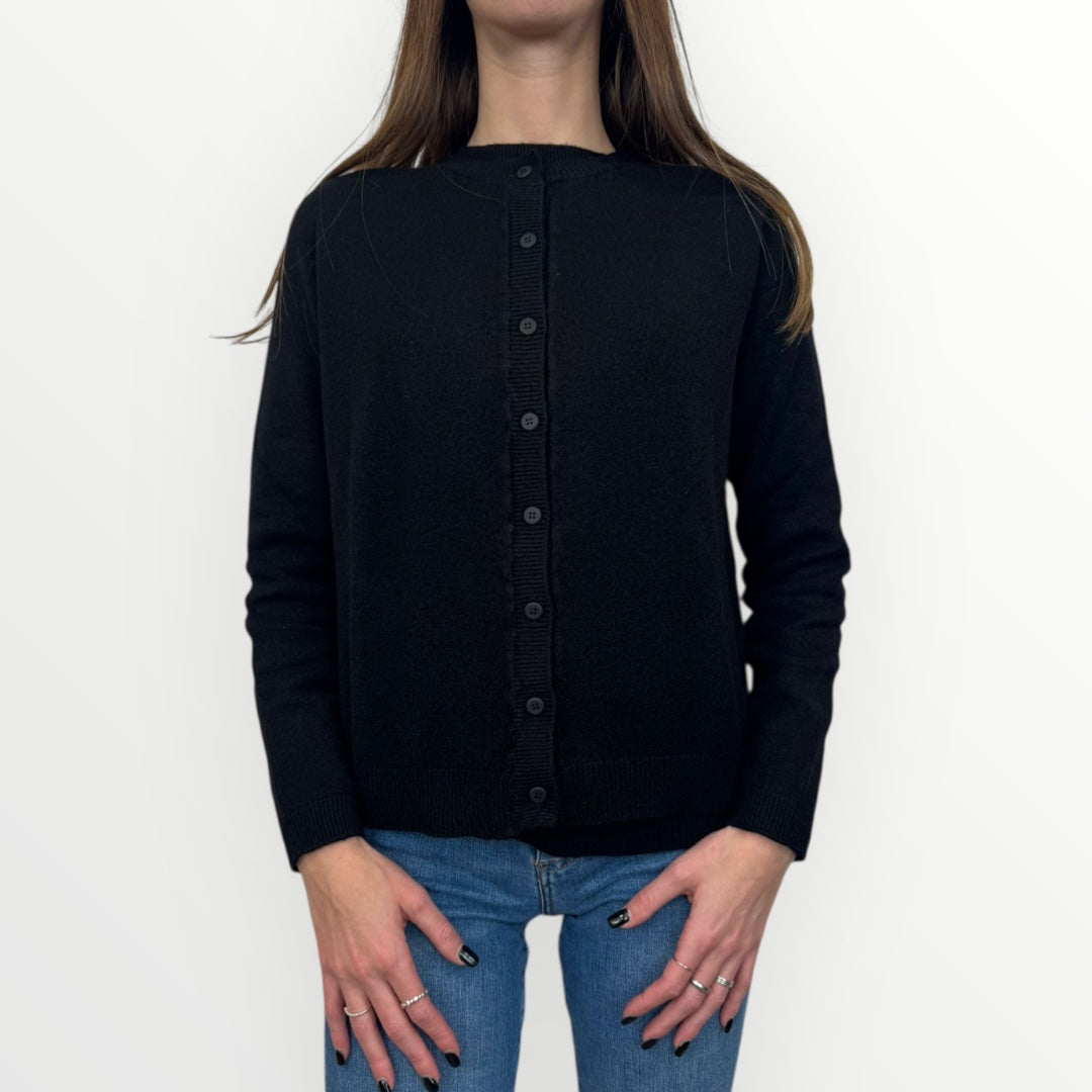 ANGELA DAVIS - CARDIGAN SLIM CON BOTTONCINI