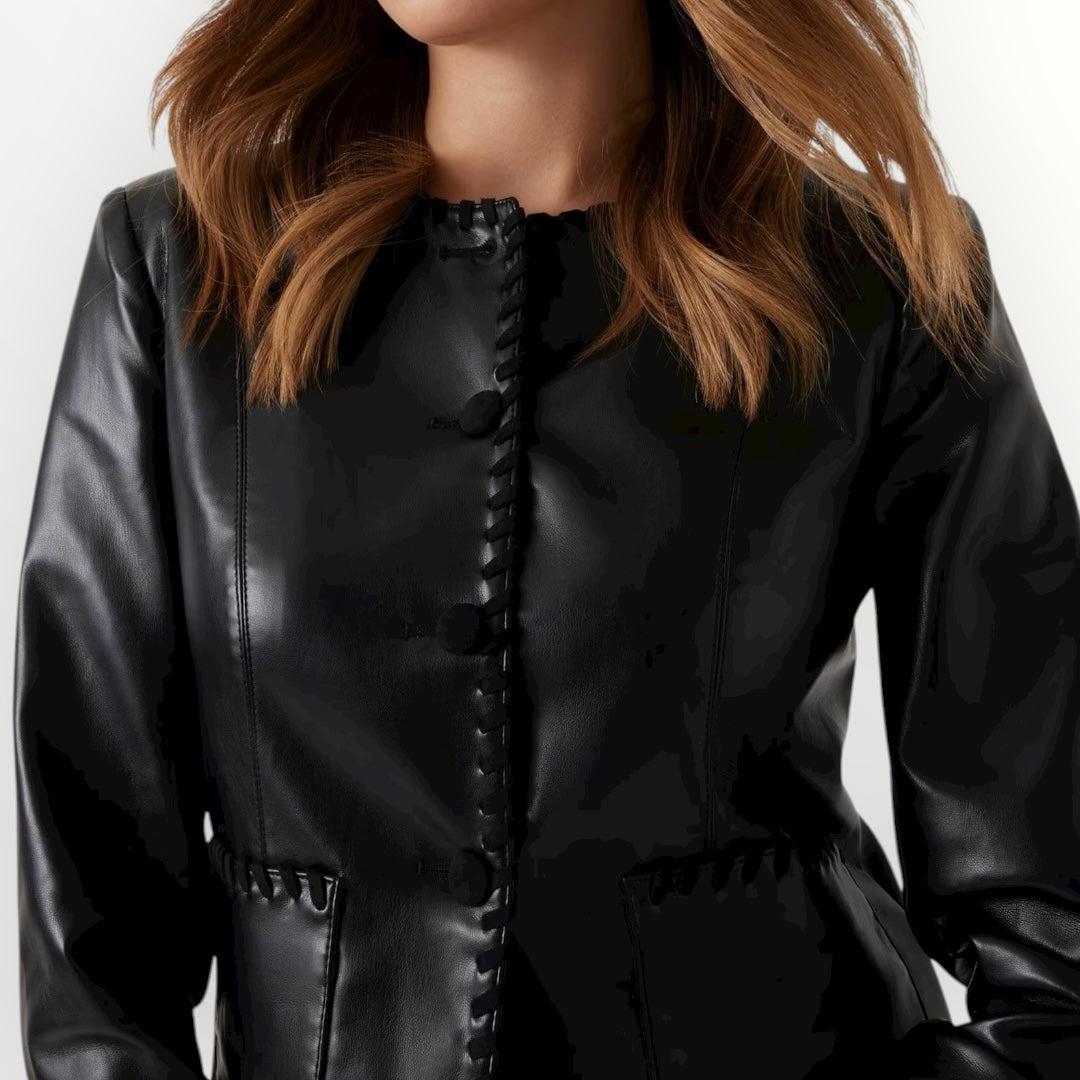 GUESS - GIUBBINO IN SIMILPELLE SAFFIANO