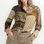 ELENA MIRO' - CAMICIA IN RASO STAMPA PATCHWORK