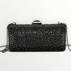 MIMI' MUA' - BORSA CLUTCH CON STRASS SPARSI