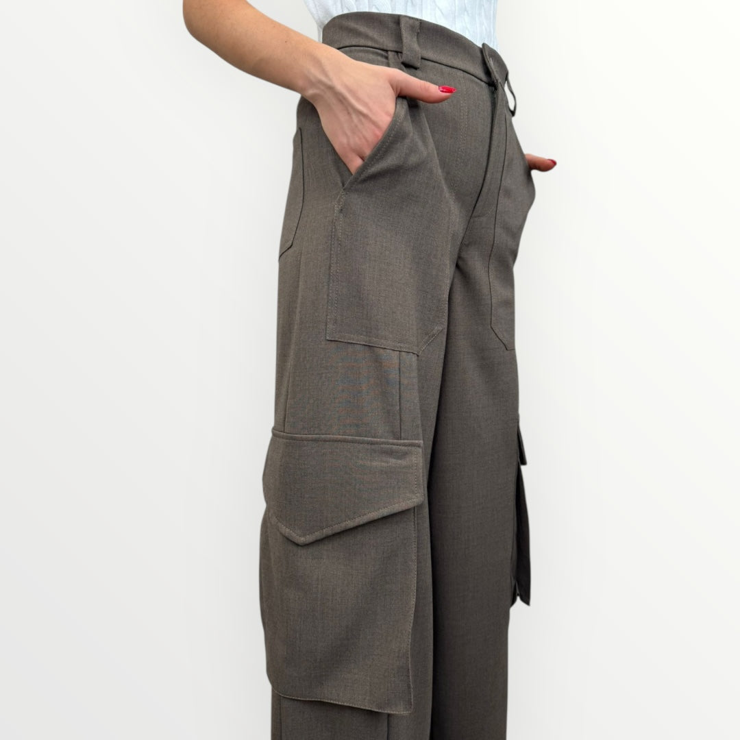 HAVEONE - PANTALONE CARGO CON TASCONI