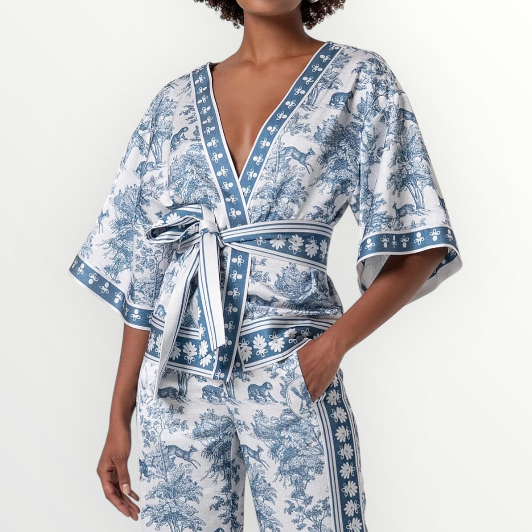 FRACOMINA - KIMONO IN FANTASIA