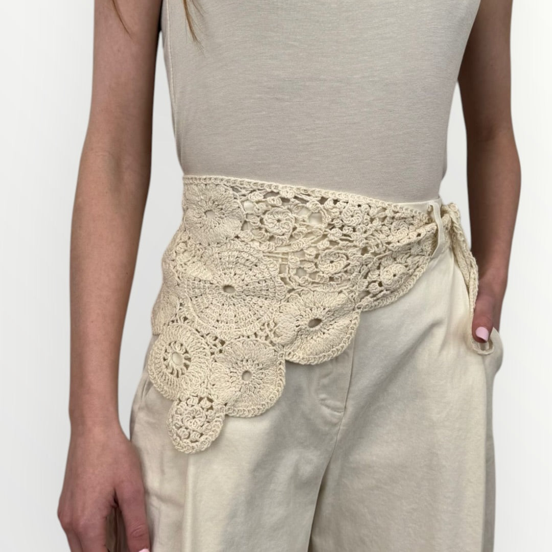 KING KONG - PANTALONE CON BANDANA IN CROCHET