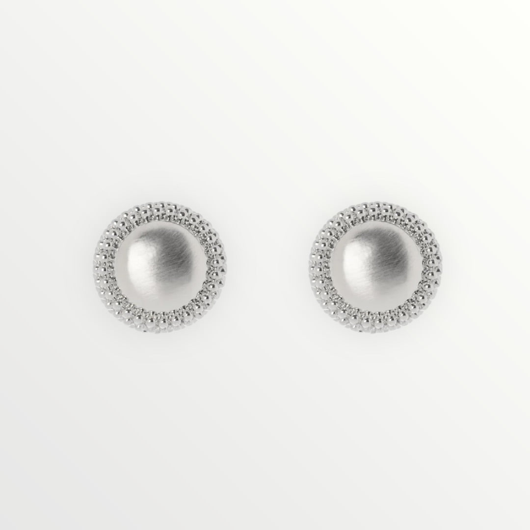 SODINI - ORECCHINO BOTTONE ZIGRINATO