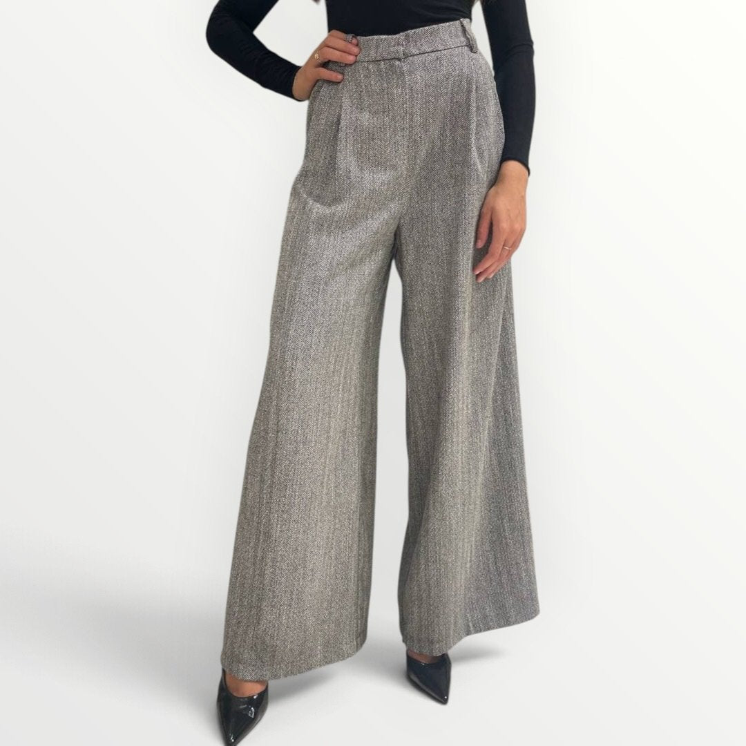 HAVEONE - PANTALONE SPIGATO A PALAZZO