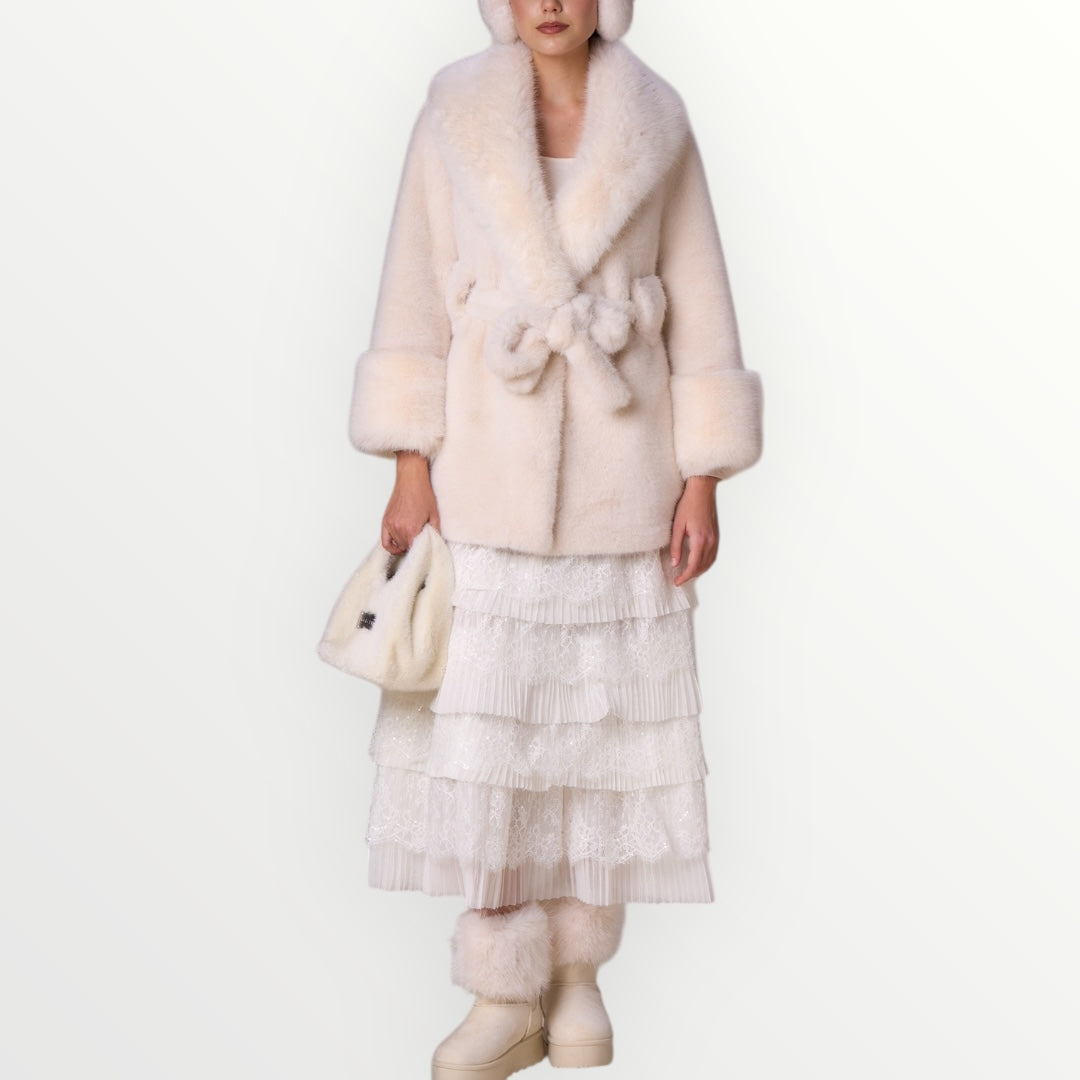 NO SECRETS - PELLICCIA CON REVER AMPIO