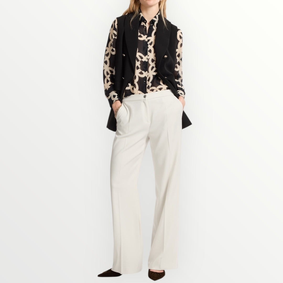 ELENA MIRO' - PANTALONE IN TESSUTO STRETCH