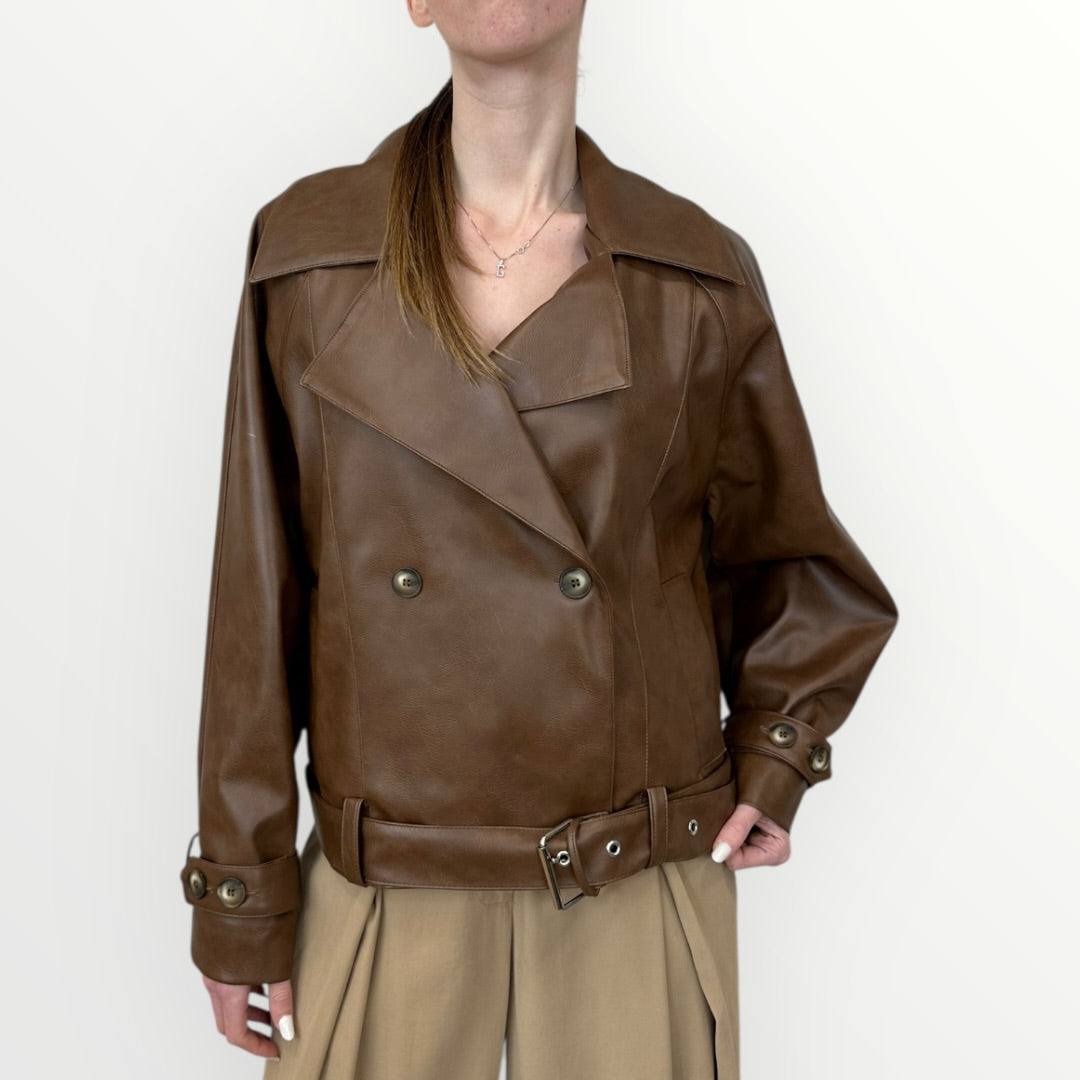 HAVEONE - BOMBER DOPPIOPETTO CON CINTURA