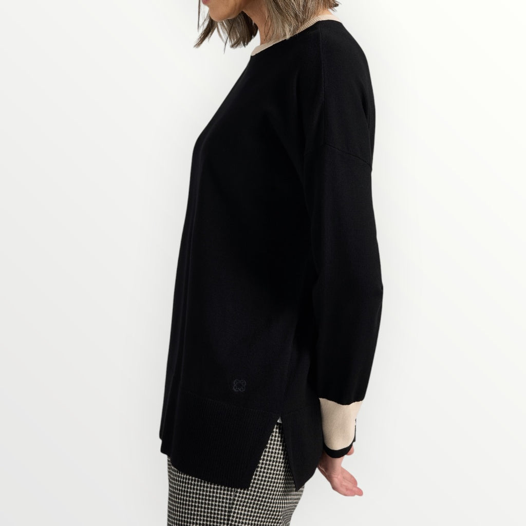 ELENA MIRO' - MAGLIA A GIROCOLLO IN VISCOSA