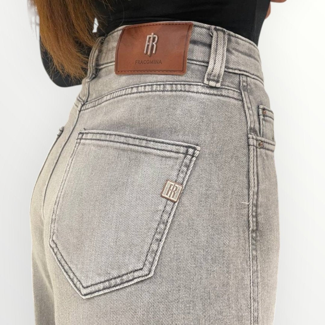 FRACOMINA - JEANS BALOON EFFETTO SLAVATO