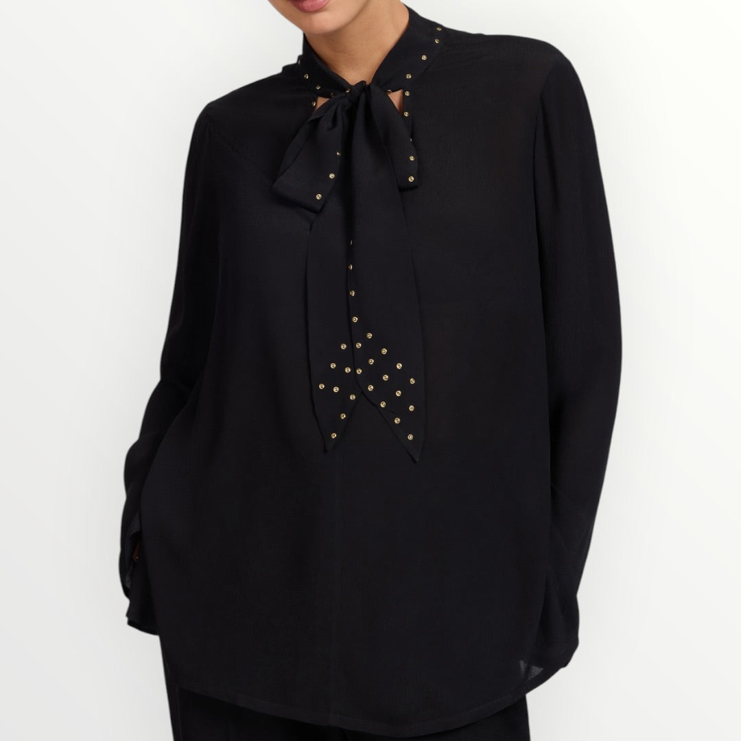 ELENA MIRO' - BLUSA IN VISCOSA CON FIOCCO
