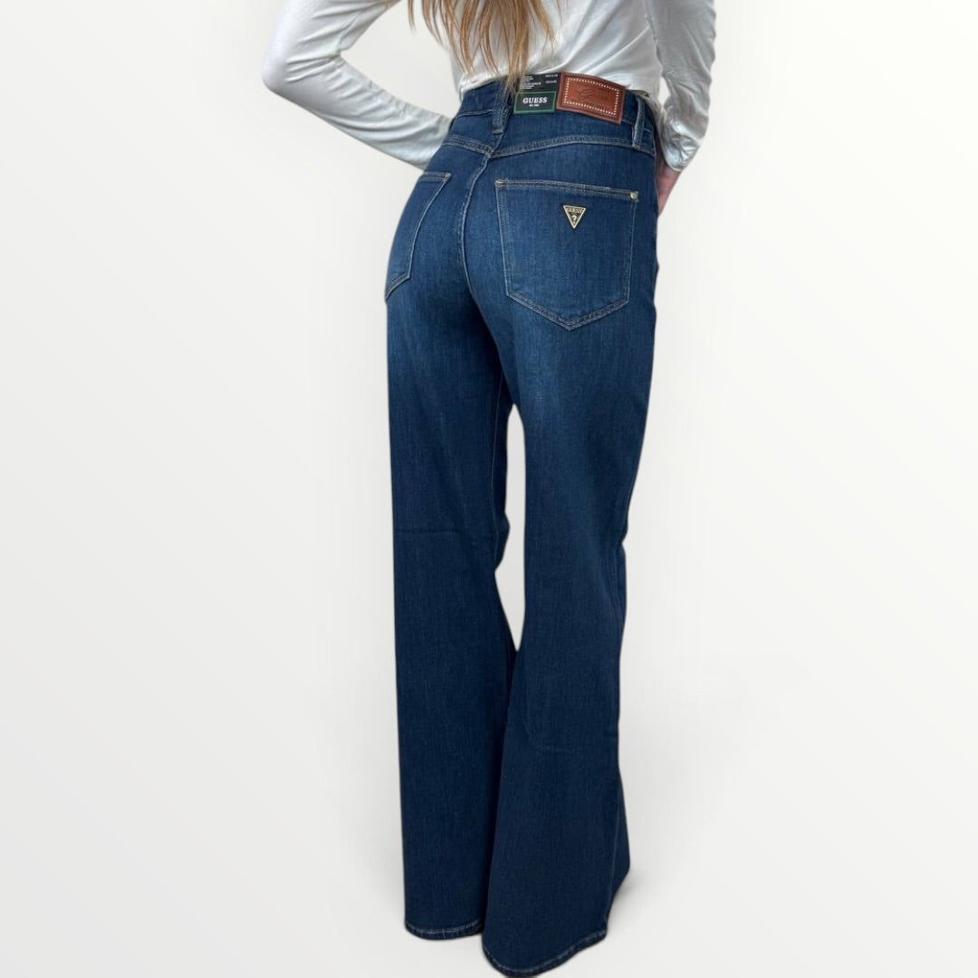 GUESS - JEANS A PALAZZO LAVAGGIO SCURO