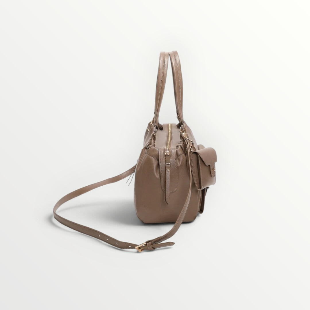MIMI' MUA' - BORSA A SPALLA CON TASCHINE
