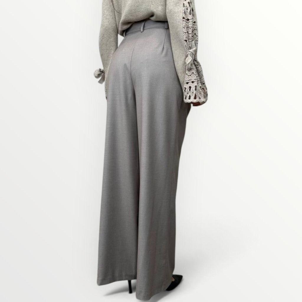 PHILIA LOFT - PANTALONE A PALAZZO CON AMPIE PINCE