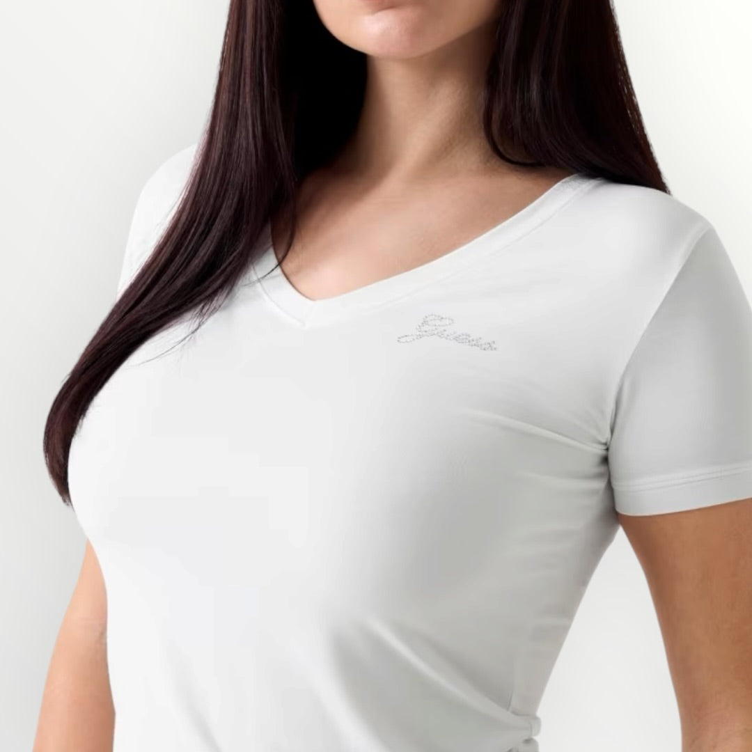 GUESS - T-SHIRT MINI LOGO STRASS