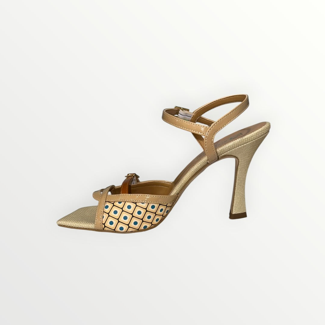 DIVINE FOLLIE - DECOLLETE STAMPA GEOMETRICA E CUT-OUT