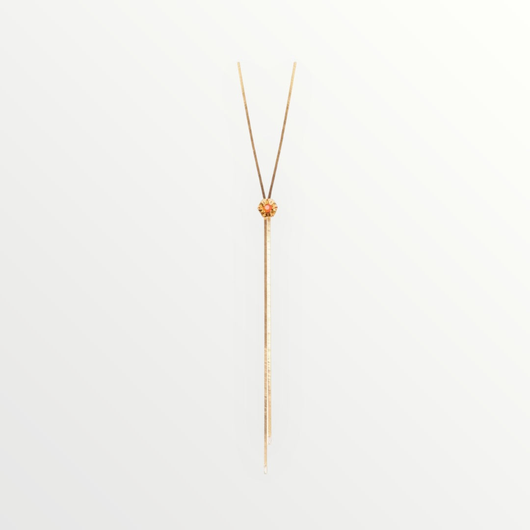 SODINI - COLLANA CRAVATTA CON FIORELLINO