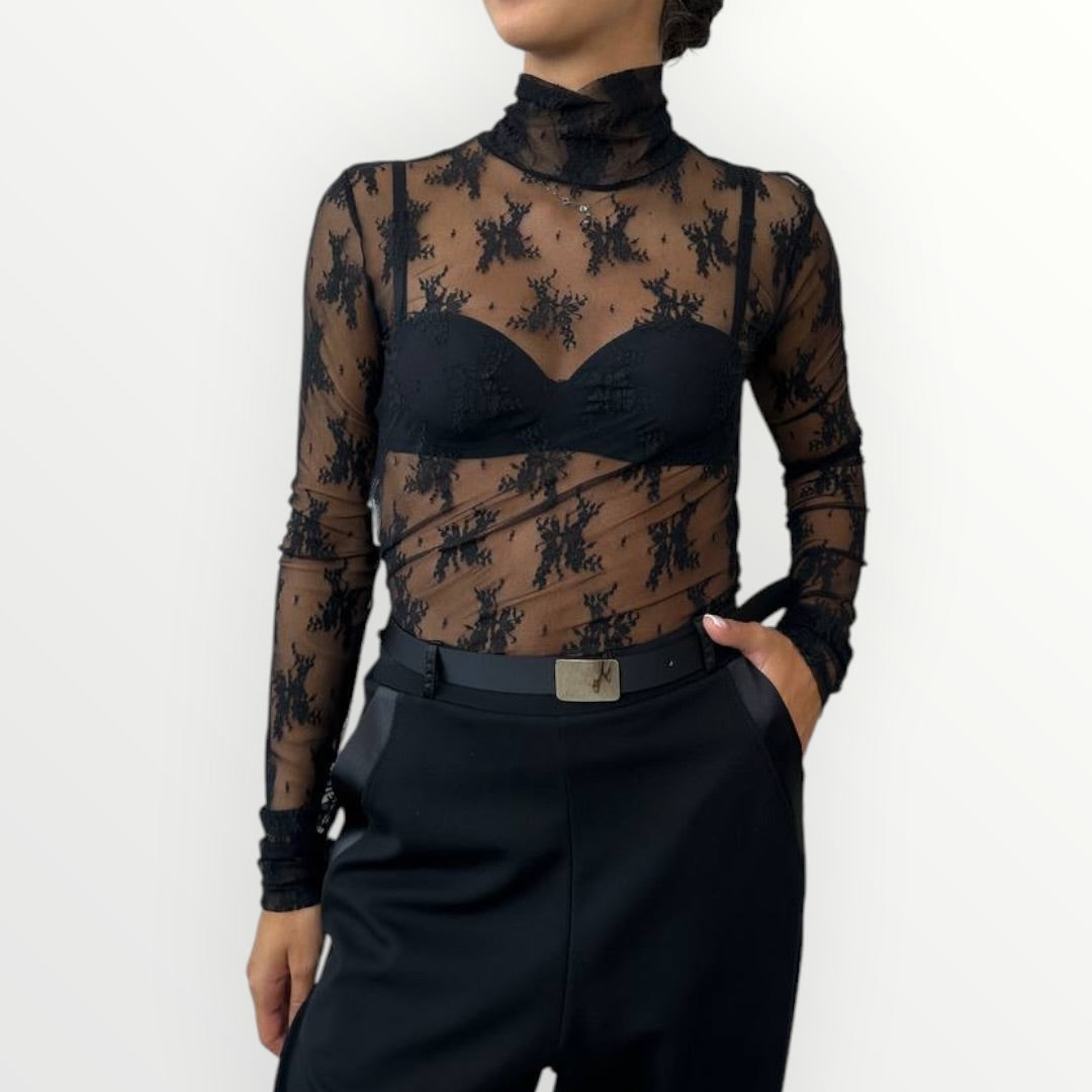 IMPERIAL - T-SHIRT DOLCEVITA IN PIZZO