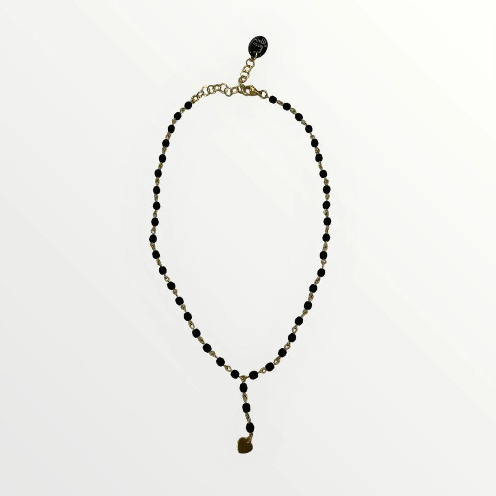 MOMI - COLLANA ROSARIO CORTO CUORE - LOFT.73