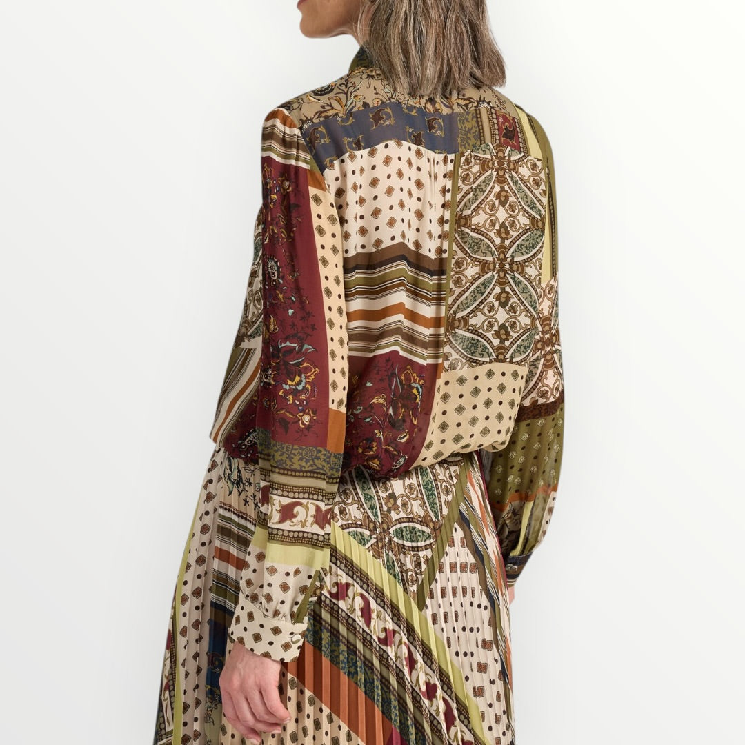 ELENA MIRO' - CAMICIA IN GEORGETTE STAMPATA