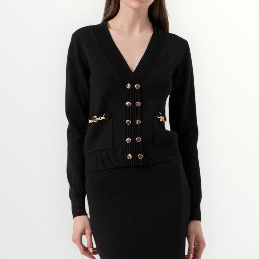 FRACOMINA -CARDIGAN DOPPIOPETTO