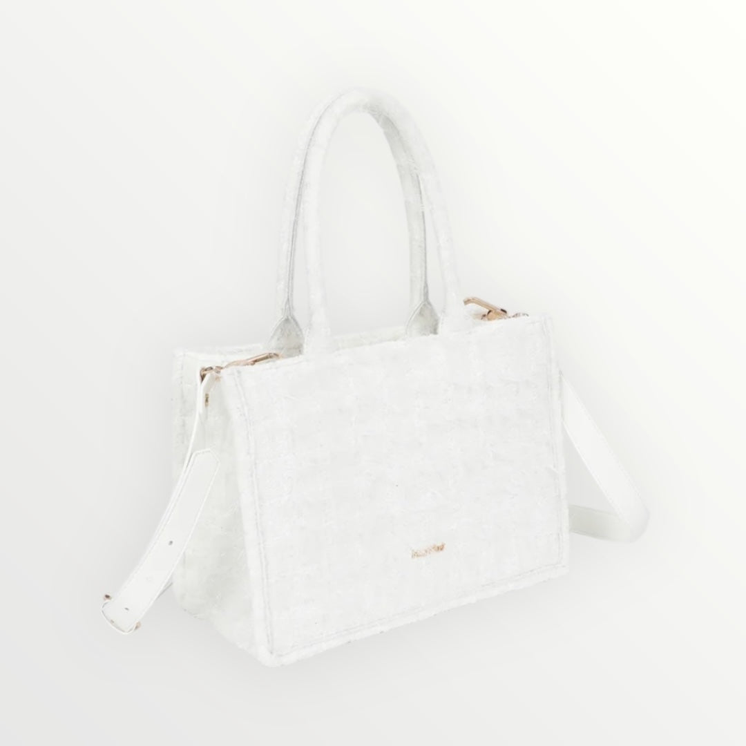MIMI MUA' - BORSA SHOPPER MEDIA IN TWEED