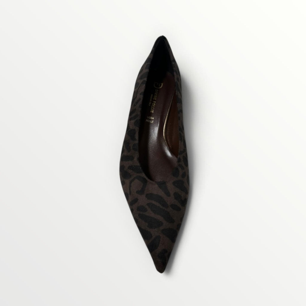 DIVINE FOLLIE - DECOLLETE' MINI TACCO SCAMOSCIATE