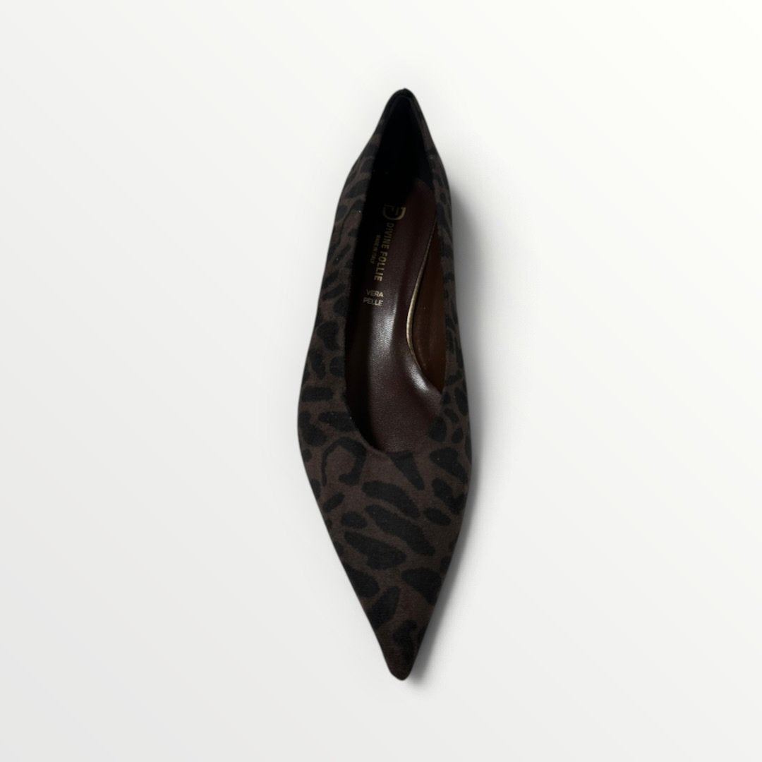 DIVINE FOLLIE - DECOLLETE' MINI TACCO SCAMOSCIATE