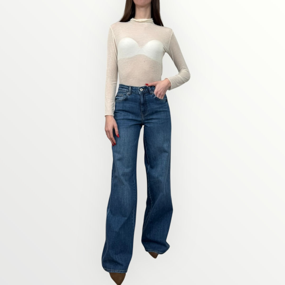 FRACOMINA - JEANS FLARE IN DENIM
